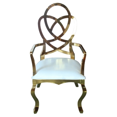 Leather Cover Flower Arm Chair For Reception Area And Group Photo Area