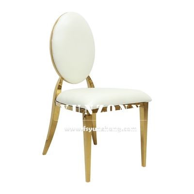 Hotel Reception T-Gold Stainless Steel Metal Chair Stackable Banquet Seatings Nordic Velvet Cushion Seat Wedding Chairs