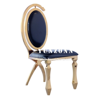 Dubai Luxury Hotel Furniture Cheap Wholesale Gold Stainless Steel Banquet Wedding Chair for Event Party