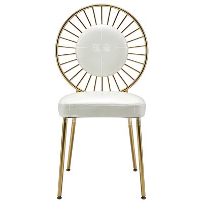 Wholesale Round Back Dining Stainless Steel Wedding Luxury Event Chair
