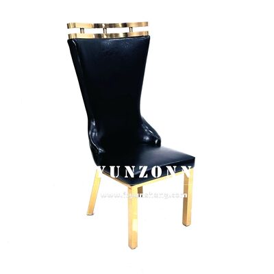 Italian Pu Leather Cushion Dining Chair Chrome Wholesale Luxury Home Furniture Supplier Hotel Dinning Chairs