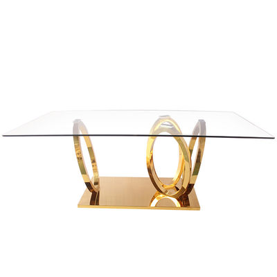 Good price East West Furniture Dublin Intersected Circle Rectangular Dining Table online