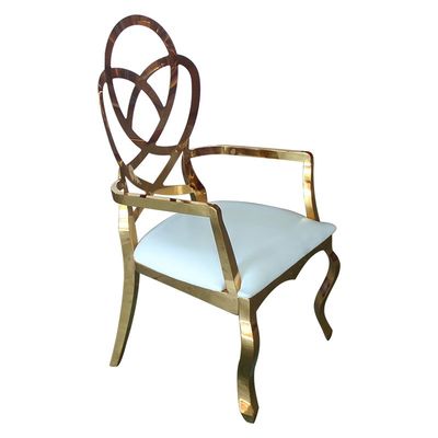 Good price Flower Design Arm Chair Reception Chair Dining Chair For Wedding online