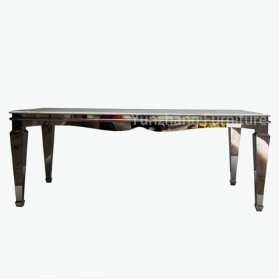 Good price 75cm Height 10 People Multifunctional Dining Table With Shining Gold Stainless Steel online