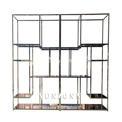 Good price Stainless Steel Wedding Shelf Home Furniture Wine Display Rack for Interior Design for Rent or Hire online