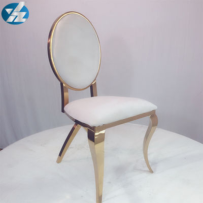 Good price Cross Back Velvet Chair Chrome Legs Elegant White Wedding Banquet Chair online