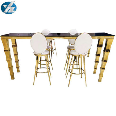 Good price Round Back High Stool Bar Pub Table Chair Set Stainless Steel online