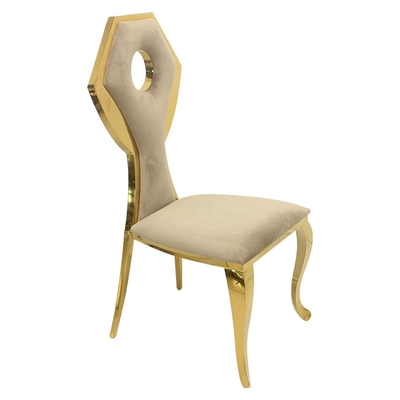 Stainless Steel Frame Padded Dining Room Chairs Modern Marble Dining Room Furniture