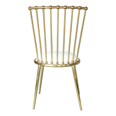 Elegant Simple Wedding Chairs 201 Stainless Steel Frame For Banquet Hall