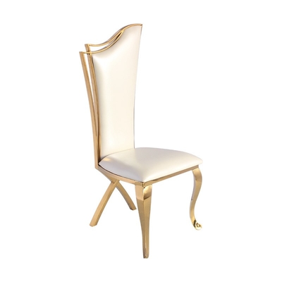 Simple Dining Chair Velvet Cover 6KGS Stainless Steel
