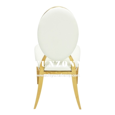 Hotel Reception T-Gold Stainless Steel Metal Chair Stackable Banquet Seatings Nordic Velvet Cushion Seat Wedding Chairs