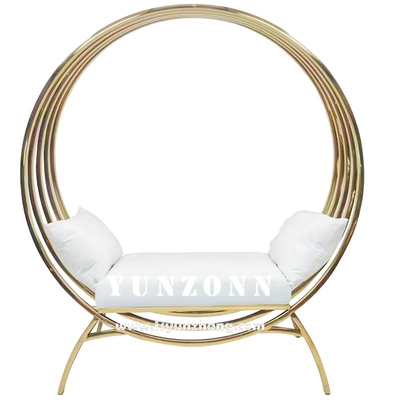 Classic Wedding Couple Sofa Set Round Wedding Throne Birdcage Chair
