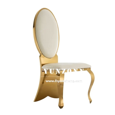 Fashion Fishtail Legs Wedding Chair Gold Stainless Steel Crystal Button Banquet Chair for Hotel Luxury Restaurant