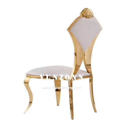 New Design Hotel Banqeut Wedding Chair Fan-Shape Chair Back Stainless Steel Chair