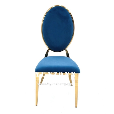 Modern Dining Furniture Stacking Design Hotel Living Room Chair Gold Metal Stainless Steel Banquet Wedding Chairs for Event Party Hall
