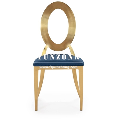 Dining Furniture Gold Stainless Steel Banquet Chair Stacking Design Hotel Wedding Event Party Steel Chair