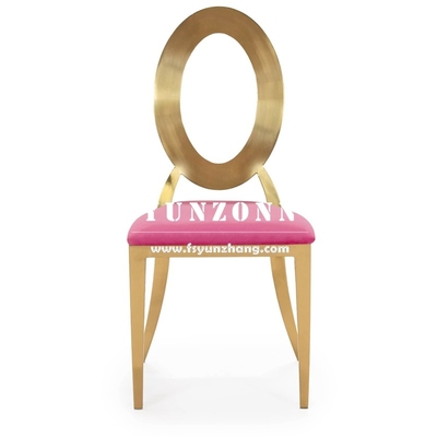 Dining Furniture Gold Stainless Steel Banquet Chair Stacking Design Hotel Wedding Event Party Steel Chair
