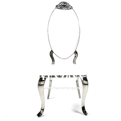 Luxury Hotel Restaurant Metal Chair Crown Design Golden Stainless Steel Royal Wedding Chair