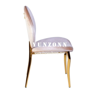 Wholesale Dubai Market Gold Stainless Steel Banquet Chair Royal Lion Handhold Hotel Luxury Dining Chair