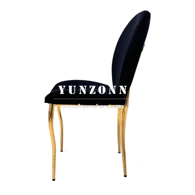 Wholesale Dubai Market Gold Stainless Steel Banquet Chair Royal Lion Handhold Hotel Luxury Dining Chair