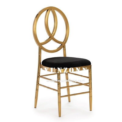 Gold Metal Stainless Steel Hotel Banquet Phoenix Chair Stacking Event Party Chair Wedding Chair