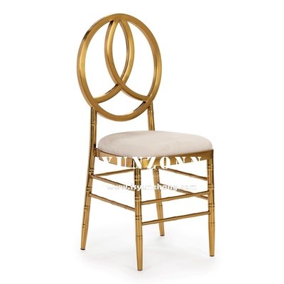 Gold Metal Stainless Steel Hotel Banquet Phoenix Chair Stacking Event Party Chair Wedding Chair