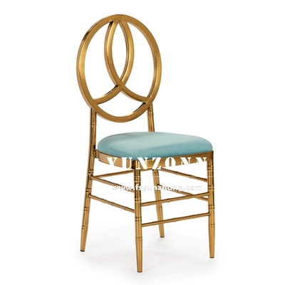 Gold Metal Stainless Steel Hotel Banquet Phoenix Chair Stacking Event Party Chair Wedding Chair