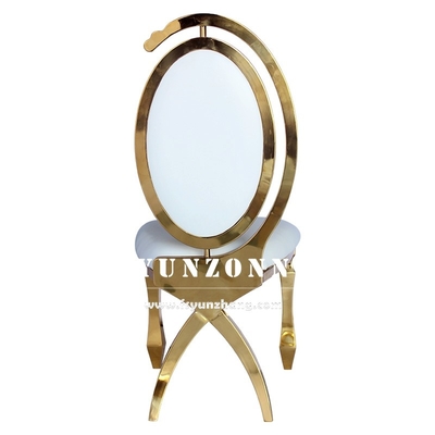 Dubai Luxury Hotel Furniture Cheap Wholesale Gold Stainless Steel Banquet Wedding Chair for Event Party