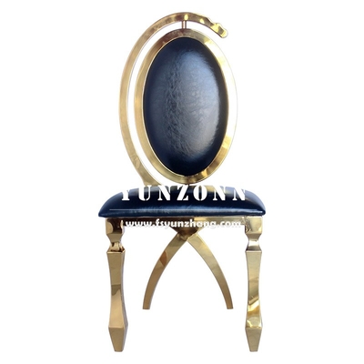 Dubai Luxury Hotel Furniture Cheap Wholesale Gold Stainless Steel Banquet Wedding Chair for Event Party