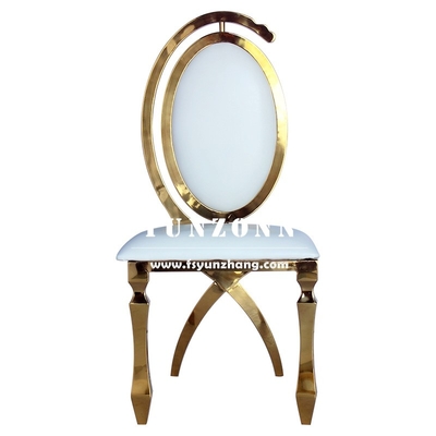Dubai Luxury Hotel Furniture Cheap Wholesale Gold Stainless Steel Banquet Wedding Chair for Event Party