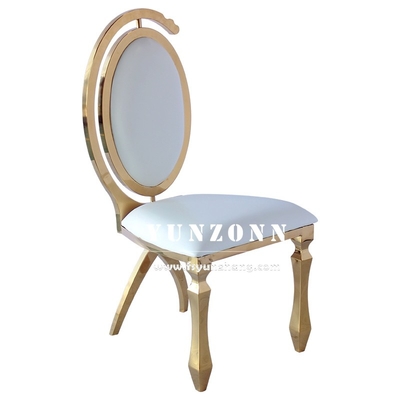 Dubai Luxury Hotel Furniture Cheap Wholesale Gold Stainless Steel Banquet Wedding Chair for Event Party