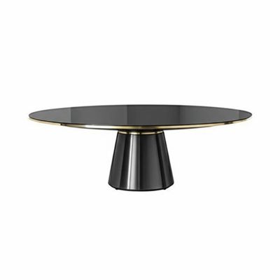 10mm Top Thickness Modern Rectangular Table Base With Glossy Finish Luxury Furniture