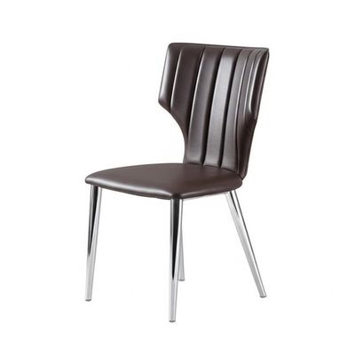Modern Banquet Dining Chair Leather Velvet Cover Stainless Steel Frame