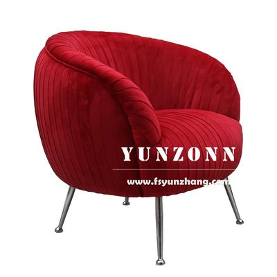 Modern Luxury Velvet Fabric Single Sofa Chair for Hotel and Living Room with 15-30 Days Delivery