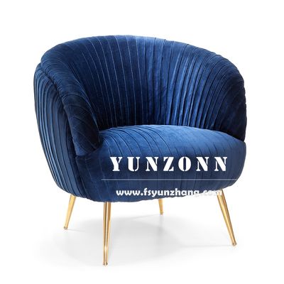Modern Luxury Velvet Fabric Single Sofa Chair for Hotel and Living Room with 15-30 Days Delivery