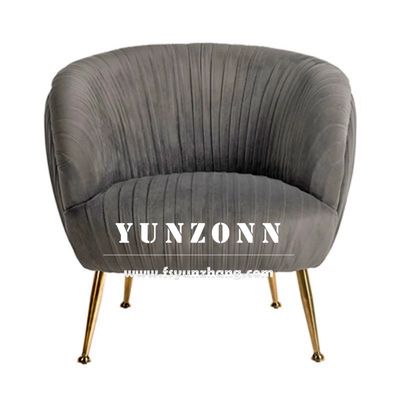 Modern Luxury Velvet Fabric Single Sofa Chair for Hotel and Living Room with 15-30 Days Delivery