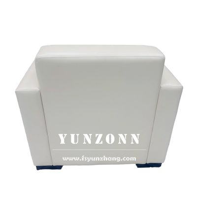 Modern Single-Seater Leather Lounge Sofa with Compact Size (820*750*760mm) Durable PU Leather for Hotel Reception