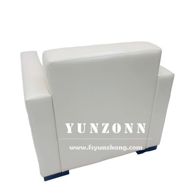 Modern Single-Seater Leather Lounge Sofa with Compact Size (820*750*760mm) Durable PU Leather for Hotel Reception