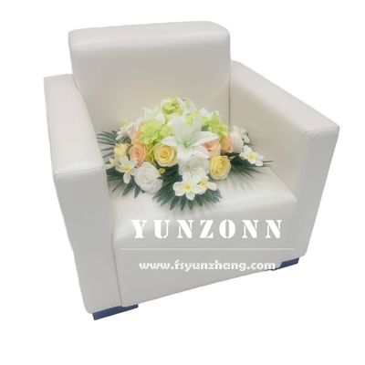 Modern Single-Seater Leather Lounge Sofa with Compact Size (820*750*760mm) Durable PU Leather for Hotel Reception