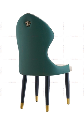 YUNZONN Luxury Fabric Design Stainless Steel Legs Dining Chair