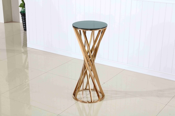 Decorative Plant Shelf Pub Table Chair Set Stainless Steel Flower Pot Stand For Event Party Wedding