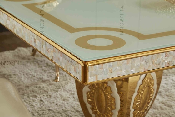 Luxury Noble Atmosphere Wedding Banquet Tables Pattern Dining Table With 10-12 Seaters