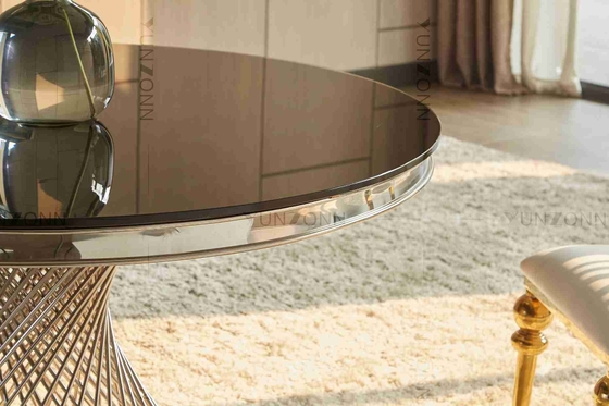 Pretty Waist Base Small Round Dining Table For 4 Family Furniture