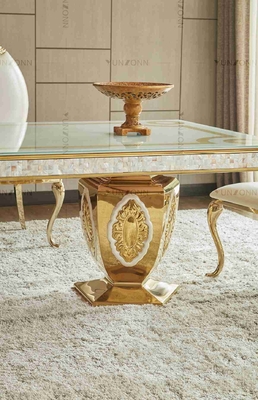 Luxury Noble Atmosphere Wedding Banquet Tables Pattern Dining Table With 10-12 Seaters