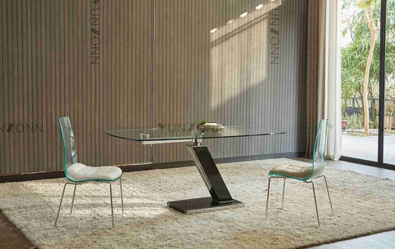 Extensional Irregularly Shaped Rotating Top Dining Table Save Space For Dining Room