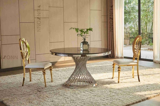 Pretty Waist Base Small Round Dining Table For 4 Family Furniture