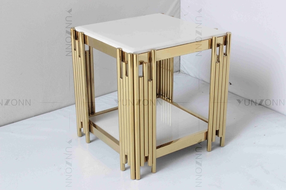 Irregular Strip Small Console Table Simple Modern Iron Stainless Steel Frame