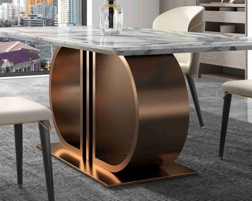 SUS 12 Foot Light Luxury Modern Dining Tables Dining Room Furniture
