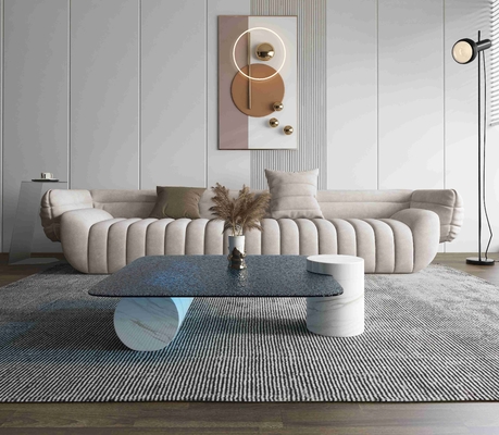 Light Luxury Marble Round Coffee Table Creative Living Room High End Designer Style