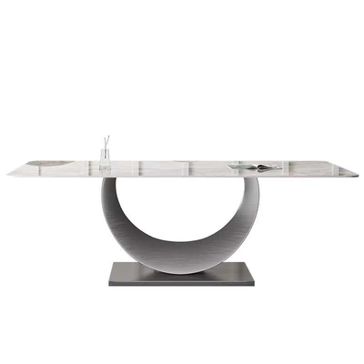 Modern Rectangular Dining Table Chair Sets Nordic Marble Top Dining Set
